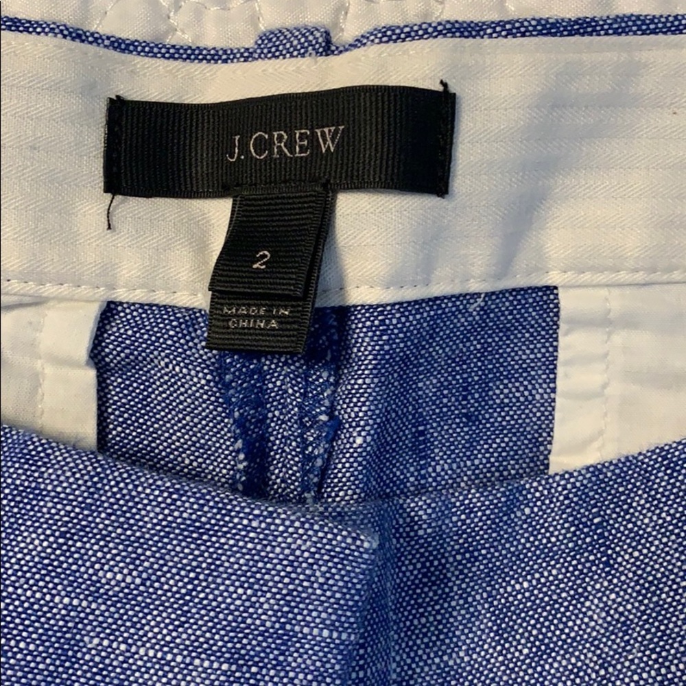 J.Crew Linen Ruffle Shorts - Picture 3 of 5